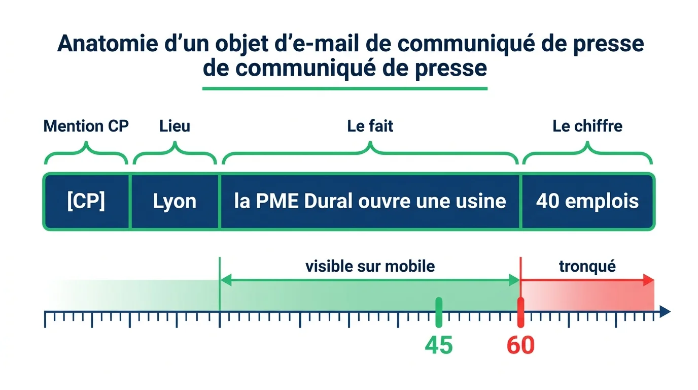 Anatomie d'un objet d'e-mail : mention CP, lieu, fait, chiffre, et les seuils de troncature