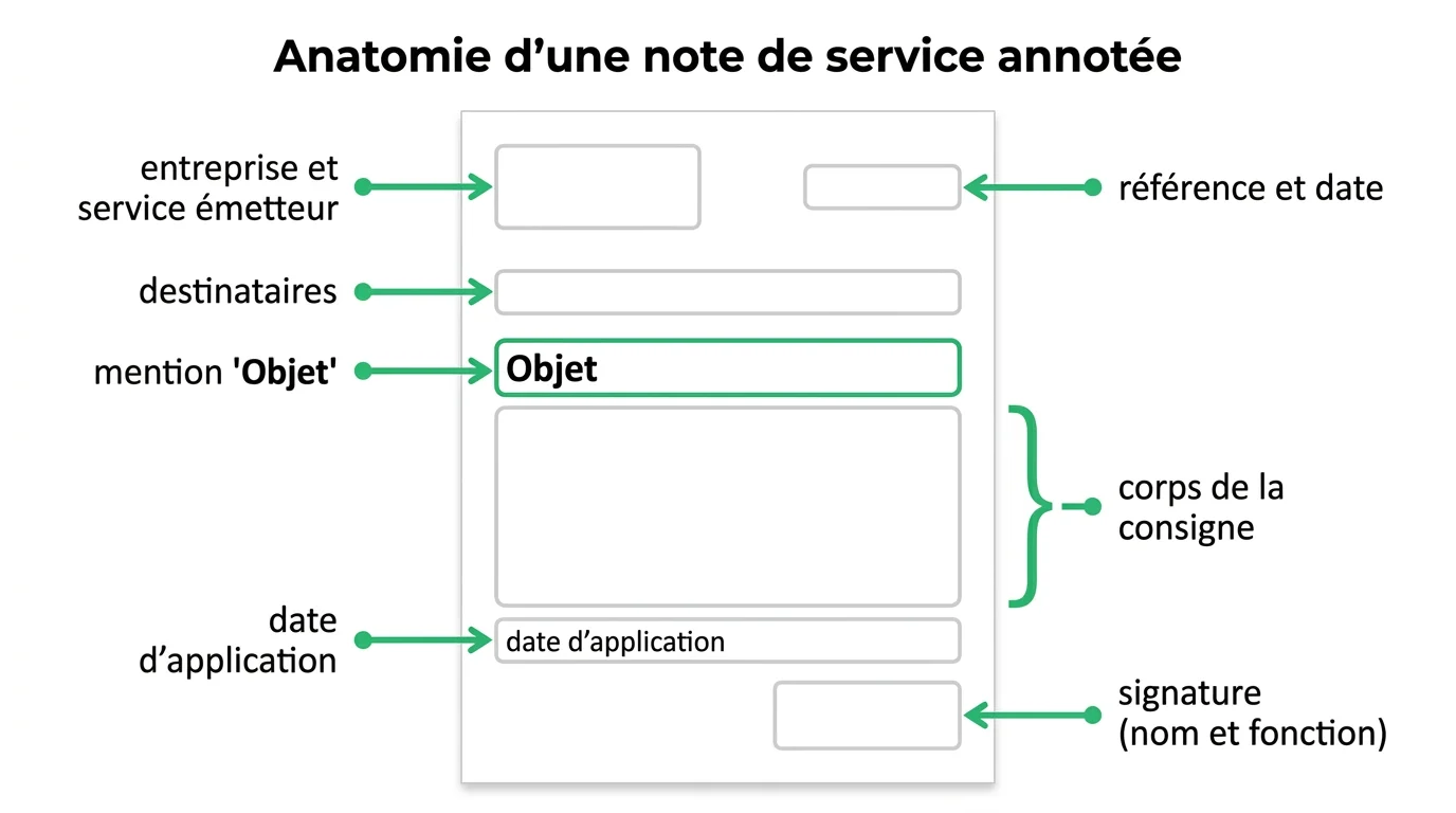 Anatomie d'une note de service annotee