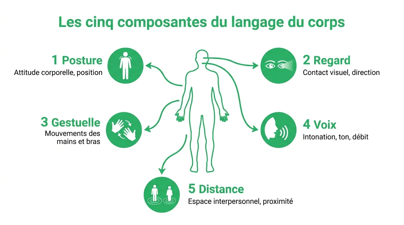 Les cinq composantes du langage du corps