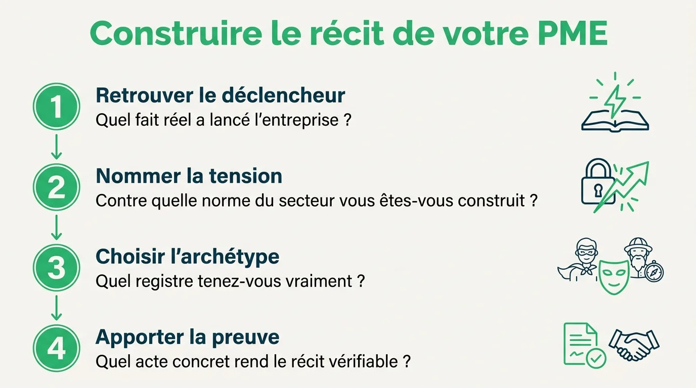 Les quatre étapes pour bâtir le récit de votre PME sans budget de grande marque