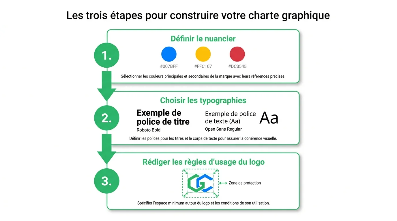 Les trois étapes pour construire votre charte graphique